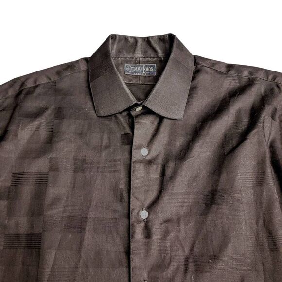 Gitman Bros. Black Textured Cotton Button Down Long Sleeve Shirt - Picture 4 of 7